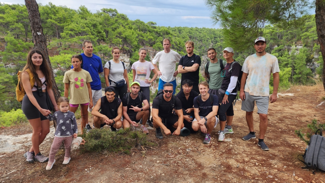 Групповое фото - Гувер каньон, север круговой