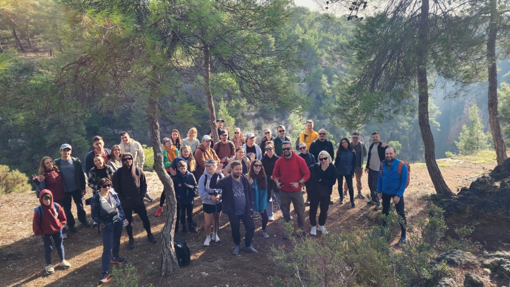 Групповое фото - Гувер каньон с двух сторон