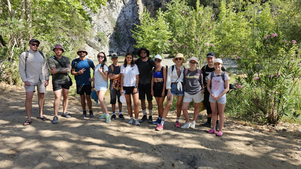 Групповое фото - Горное джакузи