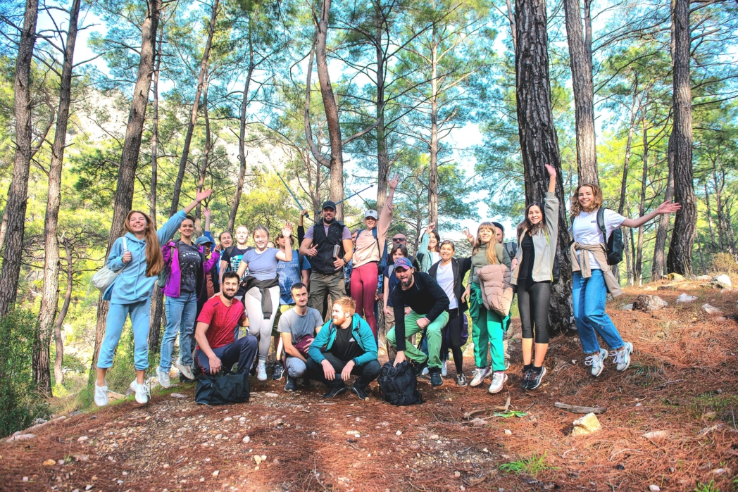 Групповое фото - Тунектепе вокруг, без водопада