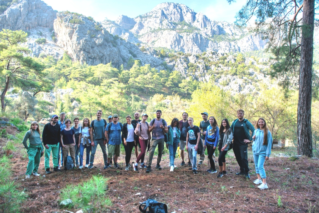 Групповое фото - Тунектепе вокруг, без водопада